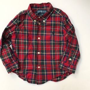 Ralph Lauren button down shirt size 24 months